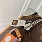 LOUIS VUITTON MINI SOFT TRUNK 18 IN BROWN MONOGRAM MACASSAR CANVAS