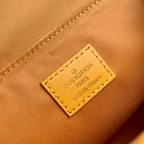 LOUIS VUITTON STEAMER 18 IN PEPPER ORANGE MONOGRAM HERITAGE CANVAS GOLD HARDWARE