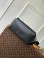 LOUIS VUITTON GETAWAY BACKPACK 50 IN BLACK MONOGRAM ECLIPSE CANVAS AND CALFSKIN EMBOSSED LOGO