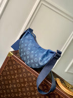 LOUIS VUITTON HAMAC BAG 28 IN BLUE MONOGRAM GRADIENT CANVAS
