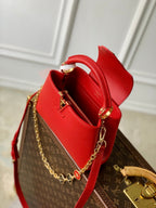 LOUIS VUITTON CAPUCINES MINI 23 IN RED TAURILLON GOLD HARDWARE