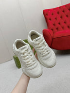 GUCCI RIPPLE TRAINER WHITE LAMBSKIN