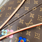 LOUIS VUITTON NEVERFULL TOTE BAG 31 IN MULTICOLOR FLORAL CANVAS