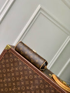 LOUIS VUITTON POCHETTE CAMILLE BAG 20 IN BROWN MONOGRAM COATED CANVAS