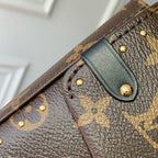 LOUIS VUITTON TRUNKIE 27 IN BROWN COATED CANVAS BLACK CALFSKIN SIGNATURE S-LOCK
