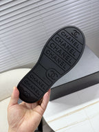 CHANEL 25S TRAINERS BLACK FULL 35MM IN CALFSKIN