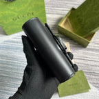 GUCCI MINI WALLET 11 IN BLACK CALFSKIN