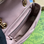 GUCCI MARMONT SMALL 22 BAG IN HOT PINK LAMBSKIN
