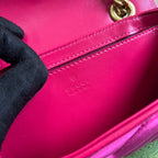 GUCCI MARMONT MINI 22 BAG IN BRIGHT PINK VELVET