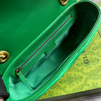 GUCCI MARMONT MEDIUM 26 BAG IN COOL GREEN VELVET