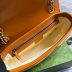 GUCCI MARMONT MEDIUM 26 BAG IN GOLDEN VELVET