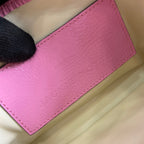 GUCCI JACKIE NOTTE MINI BAG 19 IN PINK CRACKED LACQUER CALFSKIN GOLD HARDWARE