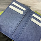 GUCCI LONG CARD HOLDER 12 IN CLASSIC BLUE CALFSKIN