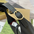 GUCCI JACKIE MEDIUM SHOULDER BAG 35 IN BLACK CALFSKIN GOLD HARDWARE