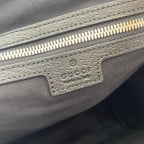GUCCI MEDIUM 40  BACKPACK WITH TAG BLACK CALFSKIN AND CANVAS