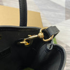 GUCCI 20 SUPER MINI BAG WITH STRAP IN BLACK CALFSKIN