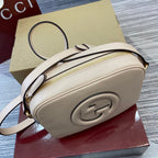 GUCCI BLONDIE MINI SHOULDER BAG 21 IN WHITE CALFSKIN