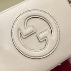 GUCCI BLONDIE MINI SHOULDER BAG 21 IN WHITE CALFSKIN