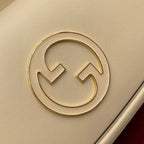 GUCCI BLONDIE MEDIUM SHOULDER BAG 32 IN BEIGE CALFSKIN GOLD HARDWARE