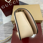 GUCCI BLONDIE SMALL SHOULDER BAG 26 IN BEIGE CALFSKIN GOLD HARDWARE