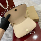 GUCCI BLONDIE MINI SHOULDER BAG 21 IN BEIGE CALFSKIN GOLD HARDWARE