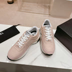 CHANEL Pale Pink Sneaker Breathable mesh