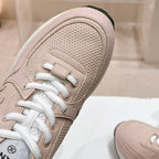 CHANEL Pale Pink Sneaker Breathable mesh