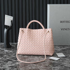 BOTTEGA VENETA MEDIUM ANDIAMO 32 IN LIGHT PINK LAMBSKIN