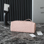 BOTTEGA VENETA MEDIUM ANDIAMO 32 IN LIGHT PINK LAMBSKIN