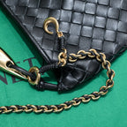 BOTTEGA VENETA SARDINE 33 WITH CHAIN IN BLACK LAMBSKIN