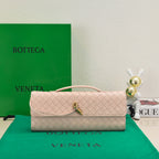 BOTTEGA VENETA Long Clutch Andiamo 31 Pink Leather Ghw