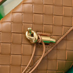 BOTTEGA VENETA Long Clutch Andiamo 31 Tan Leather Ghw
