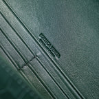 BOTTEGA VENETA Long Clutch Andiamo 31 Dark Green Crocodile Calfskin Ghw