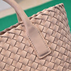 BOTTEGA VENETA Mini Cabat 20cm Beige Lambskin Ghw