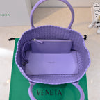 BOTTEGA VENETA Large Cabat 45cm Purple Lambskin Ghw