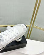 CHANEL SNEAKER IN WHITE SUEDE AND BREATHABLE MESH