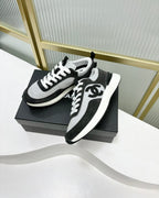 CHANEL SNEAKER IN BLACK MIX GREY SUEDE