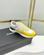 CHANEL SNEAKER IN LIGHT YELLOW MIX GREY SUEDE