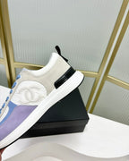 CHANEL SNEAKER IN AMETHYST PURPLE MIX GREY SUEDE