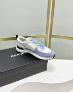 CHANEL SNEAKER IN AMETHYST PURPLE MIX GREY SUEDE