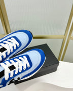 CHANEL SNEAKER IN SKY MIX COBALT BLUE SUEDE