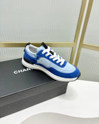 CHANEL SNEAKER IN SKY MIX COBALT BLUE SUEDE
