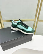 CHANEL SNEAKER IN GREEN MINT MIX FOREST GREEN SUEDE