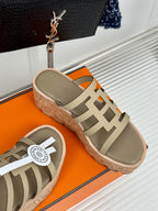 HERMES ISABELLA SANDAL TORTILLA CALFSKIN