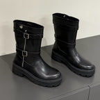 DIOR MAJOR ANKLE BOOT IN BLACK CALFSKIN