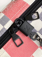 LOUIS VUITTON LV 25S SAC KEEPALL BANDOULIÈRE 50 IN MULTICOLOR CANVAS AND CALFSKIN TRIM