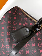 LOUIS VUITTON KEEPALL BANDOULIÈRE 45 IN BLACK MONOGRAM TOMETTE CANVAS