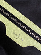 LOUIS VUITTON LV 25S KEEPALL BANDOULIÈRE 45 IN LIGHT OLIVE GREEN CALFSKIN SILVER HARDWARE