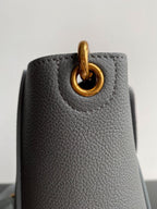 CELINE SANGLE SEAU BUCKET 24 BAG GREY CALFSKIN