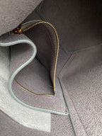 CELINE SANGLE SEAU BUCKET 24 BAG GREY CALFSKIN